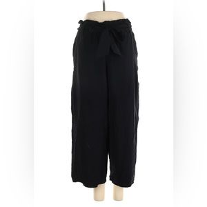 Loft women’s black wide leg summer pants L NWT L101-23
